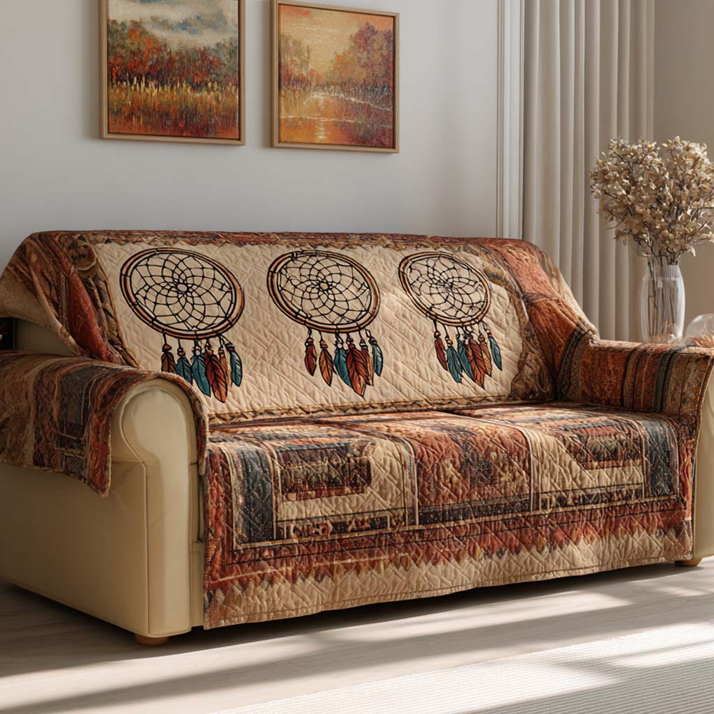 Prairie Loom Quilted Sofa Cover NCU0NXD1465