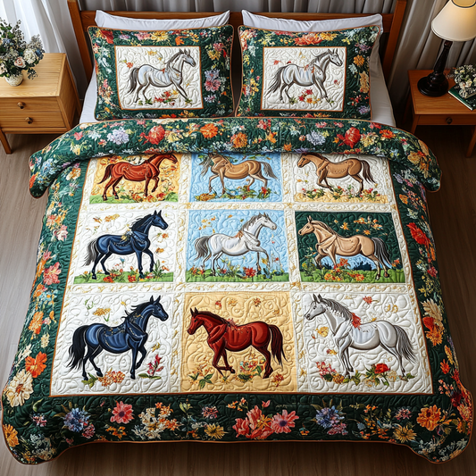 Prairie Majesty 3-Piece Quilted Bedding Set NCU0DDK070