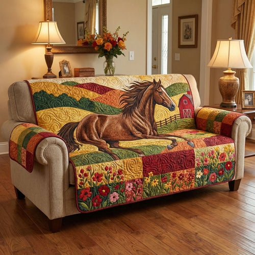 Prairie Mare Quilted Sofa Cover NCU0NTD1596