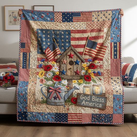 Prairie Peace Quilted Blanket NCU0PTT3163