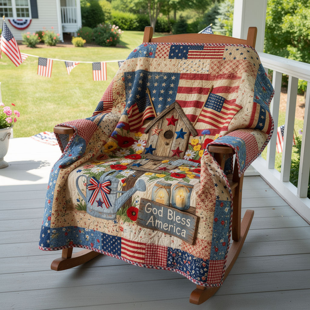 Prairie Peace Quilted Blanket NCU0PTT3163