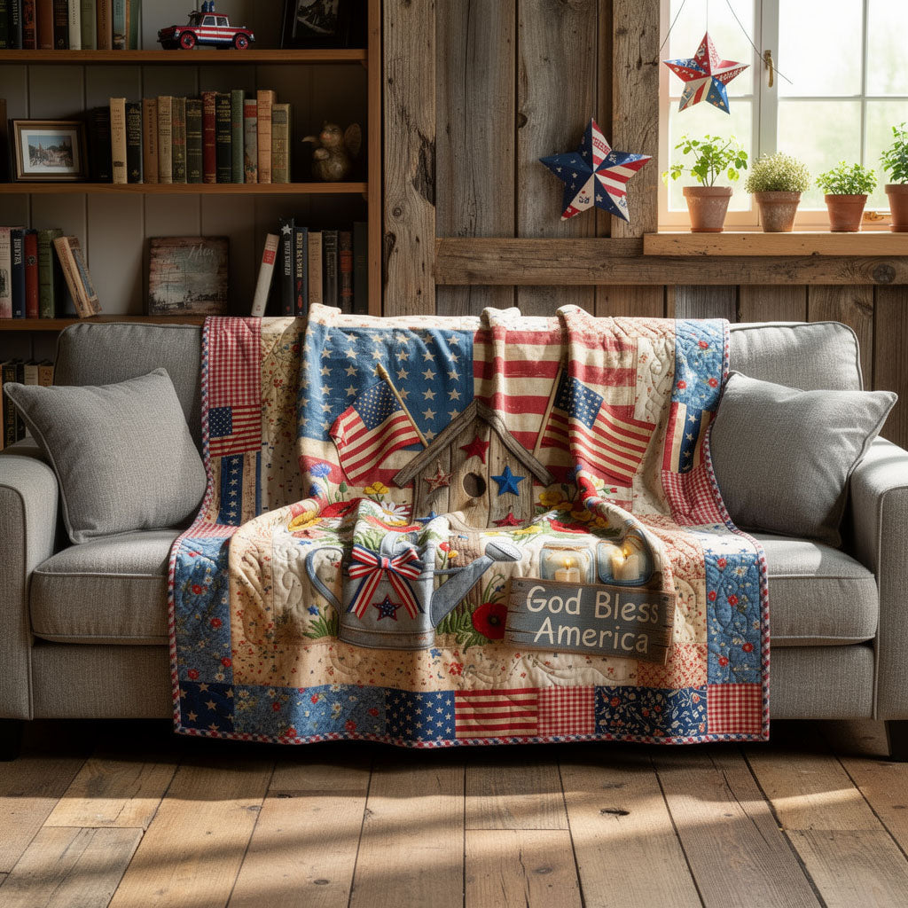Prairie Peace Quilted Blanket NCU0PTT3163