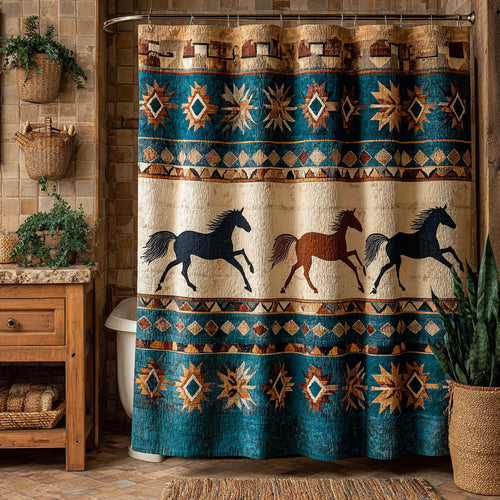 Prairie Run Shower Curtain NCU0DDK2459