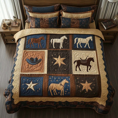 Prairie Spirit 3-Piece Quited Bedding Set NCU0NNT878
