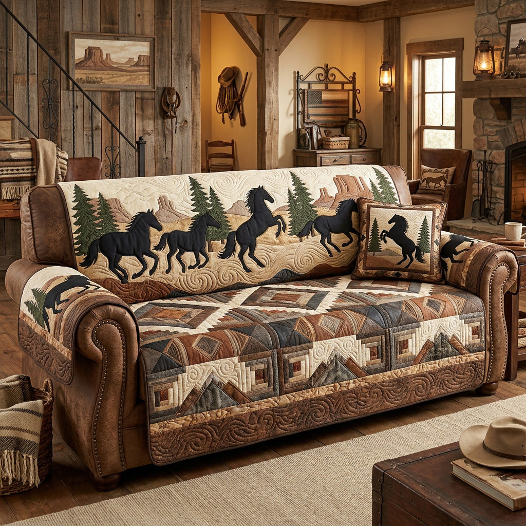 Prairie Spirit Quilted Sofa Cover NCU0NTV1112