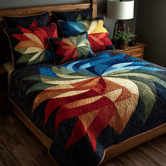 Prairie Star 3-Piece Quilted Bedding Set NCU0DQQ0338