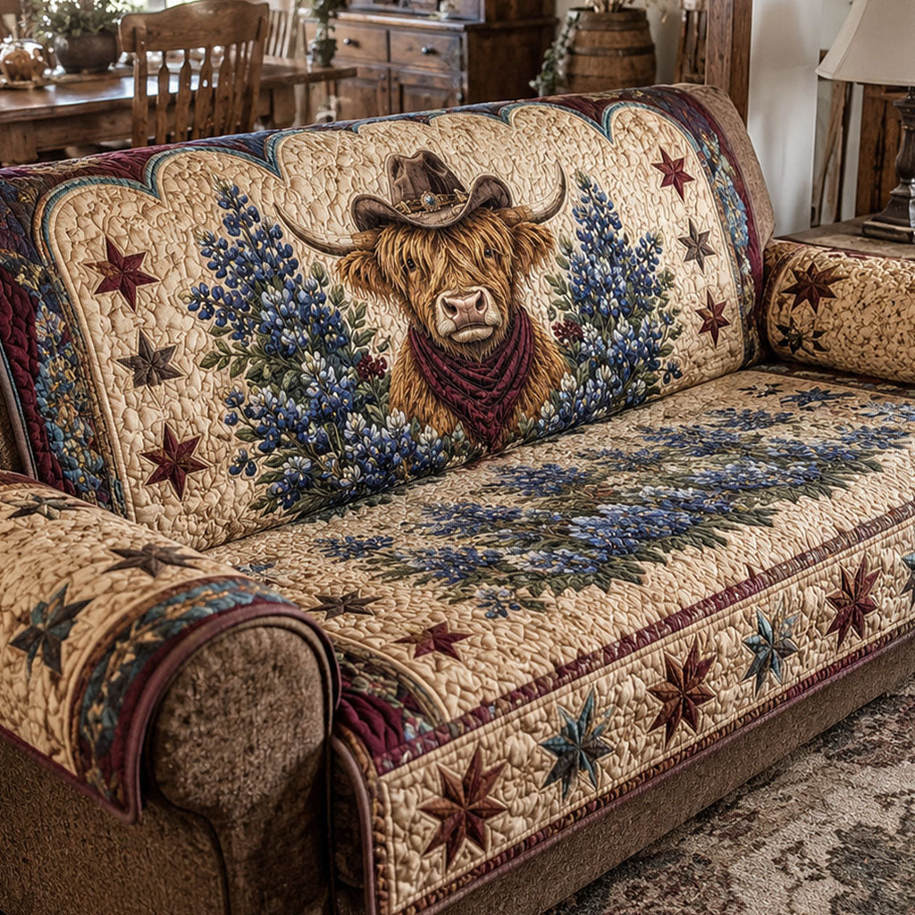 Prairie Star Heritage Quilted Sofa Cover NCU0PTT3417