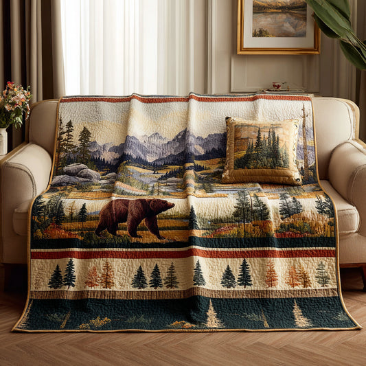 Prairie Sunset Herd Quilted Blanket NCU0LDH755