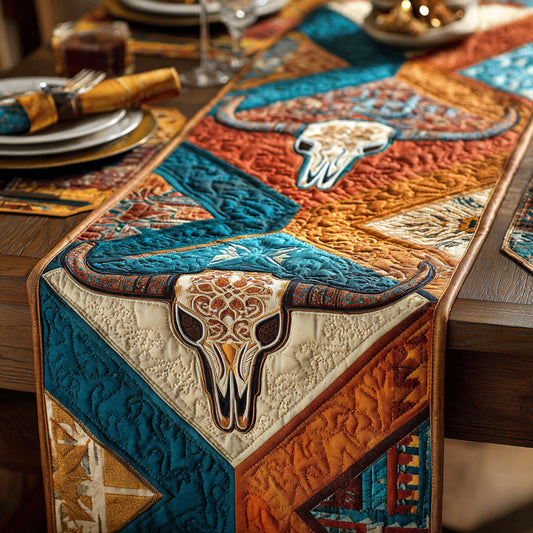 Prairie Totem Quilted Table Runner NCU0NTD1739