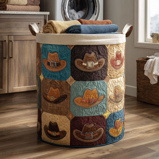 Prairie Trail Quilted Laundry Basket NCU0NTV431