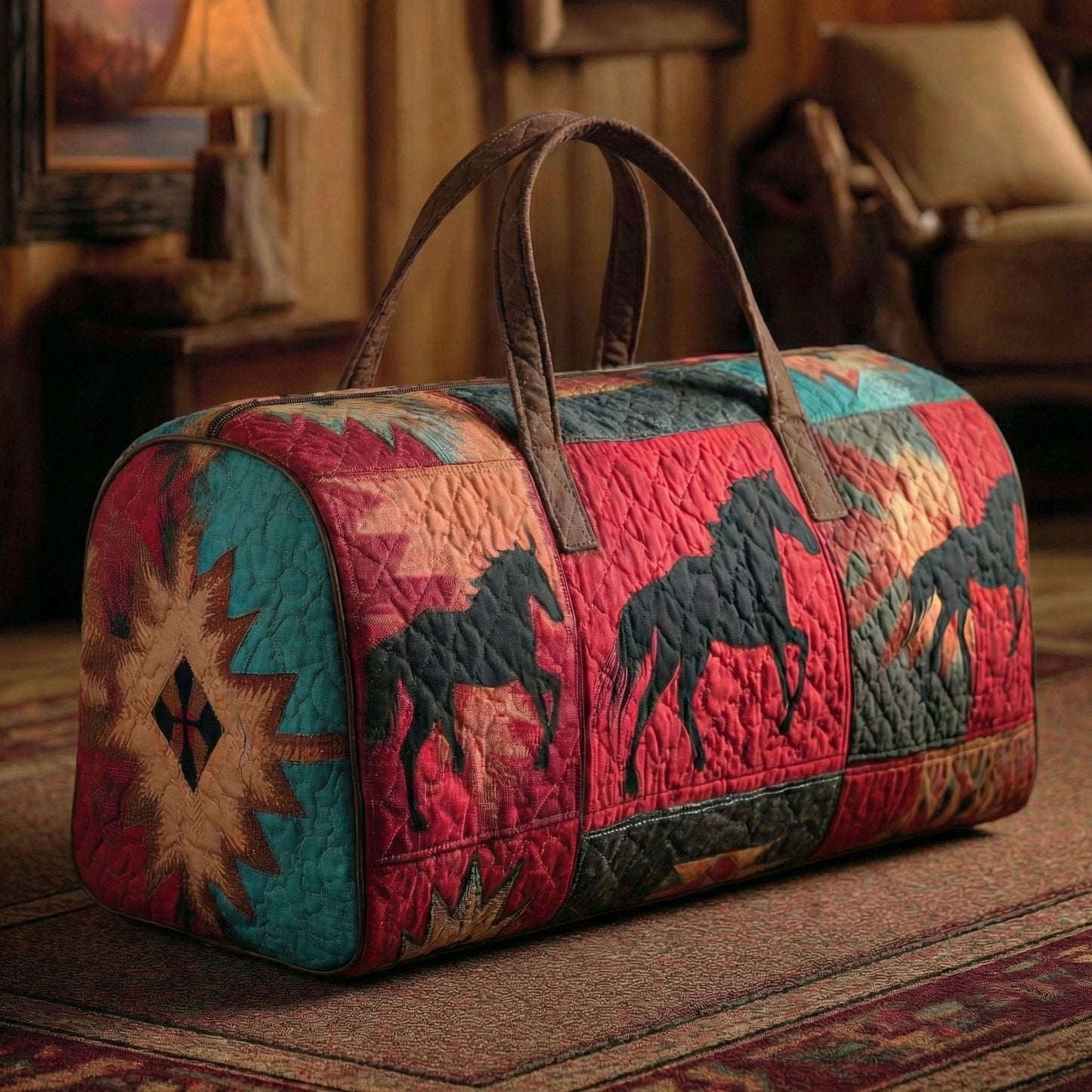 Prairie Wind Quilted Duffle Bag NCU0NTD1464