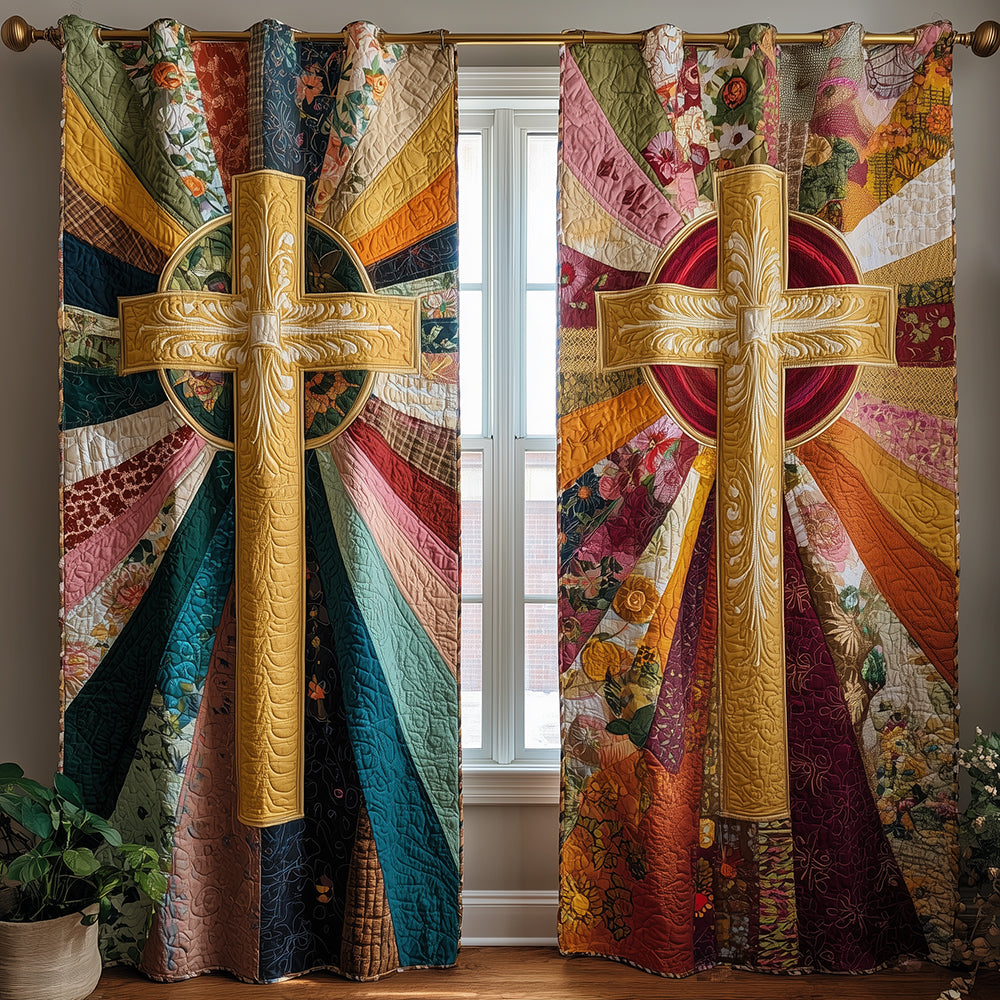 Praise in Every Hue Quilted Curtains NCU0TH3757