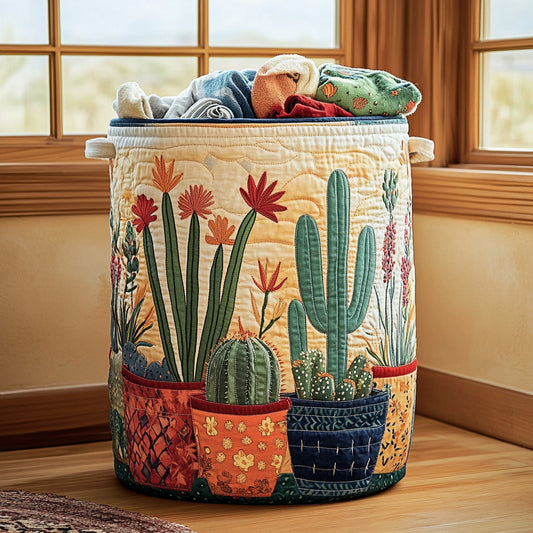 Prickly Charm Quilted Laundry Basket NCU0PVL653