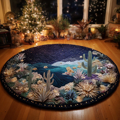 Prickly Charm Quilted Round Mat NCU0DV1372