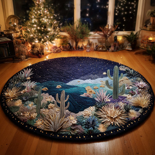 Prickly Charm Quilted Round Mat NCU0DV1372