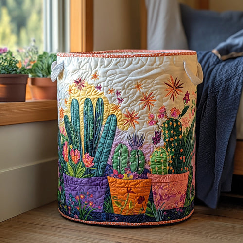 Prickly Magic Quilted Laundry Basket NCU0DV681