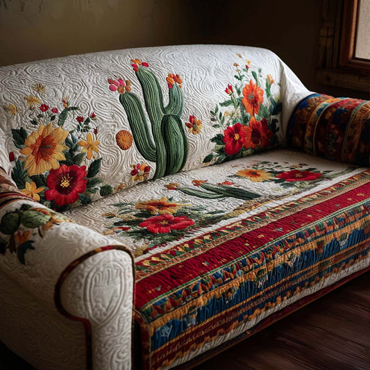 Prickly Pear Quilted Sofa Cover NCU0NNT2358
