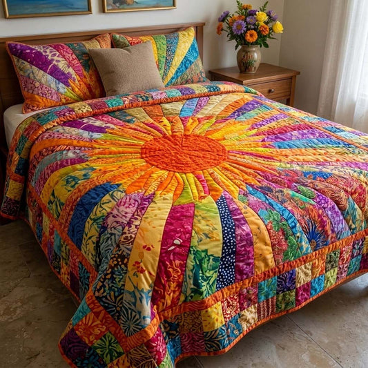 Prism Sunburst Ray Quilted Blanket NCU0DQQ0602