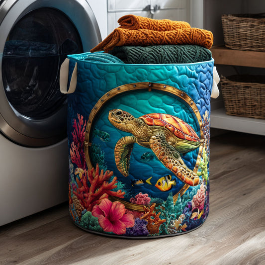 Prism Tide Quilted Laundry Basket NCU0NTV180
