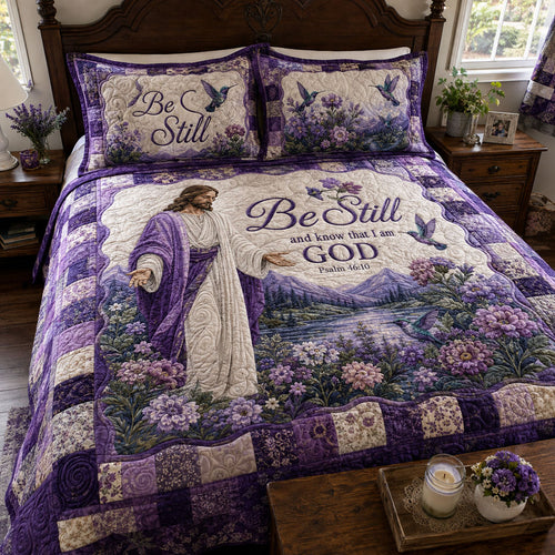 Promise Of Grace 3-Piece Quilted Bedding Set NCU0PTT3388