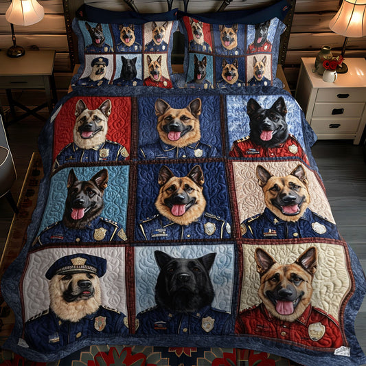 Proud and Strong 3-Piece Quilted Bedding Set NCU0PTT506