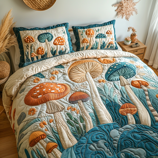 Psychedelic Bloom 3-Piece Quilted Bedding Set NCU0NVH929