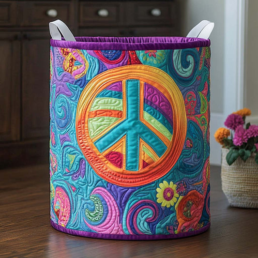 Psychedelic Calm Quilted Laundry Basket NCU0NXD759