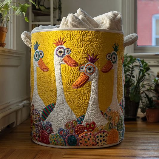 Puddle Parade Quilted Laundry Basket NCU0PTT870