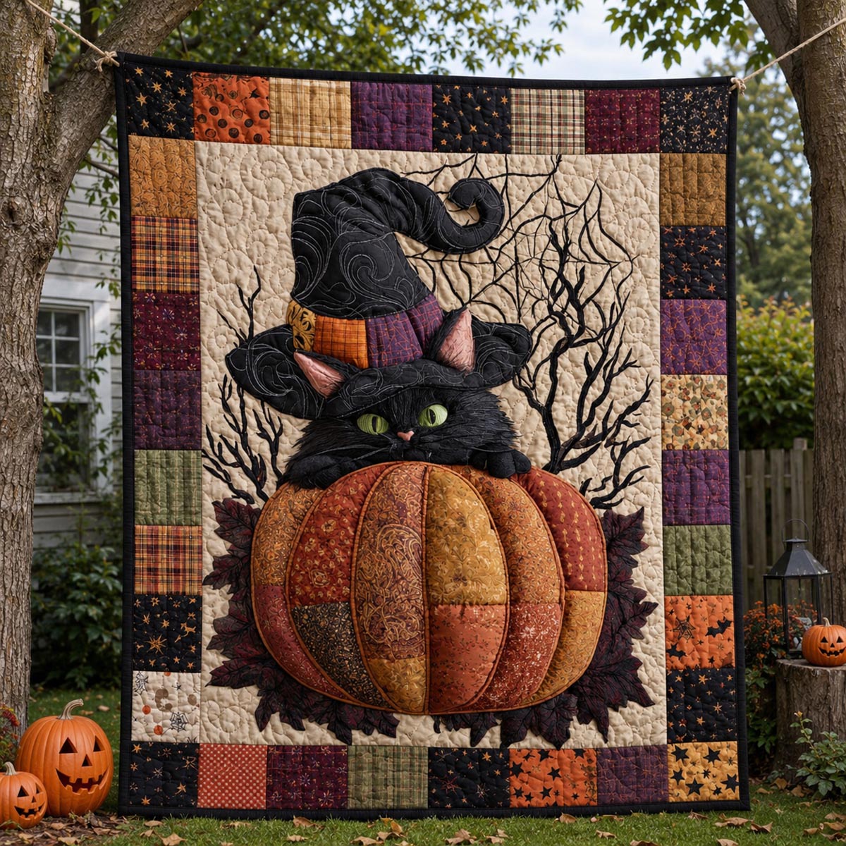 Halloween Quilted Blanket NCU0QN97
