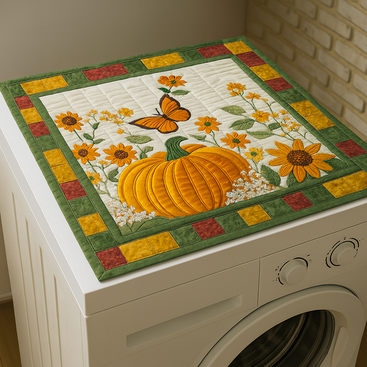 Pumpkin Mornings Quilted Washer and Dryer Cover NCU0NNT1321
