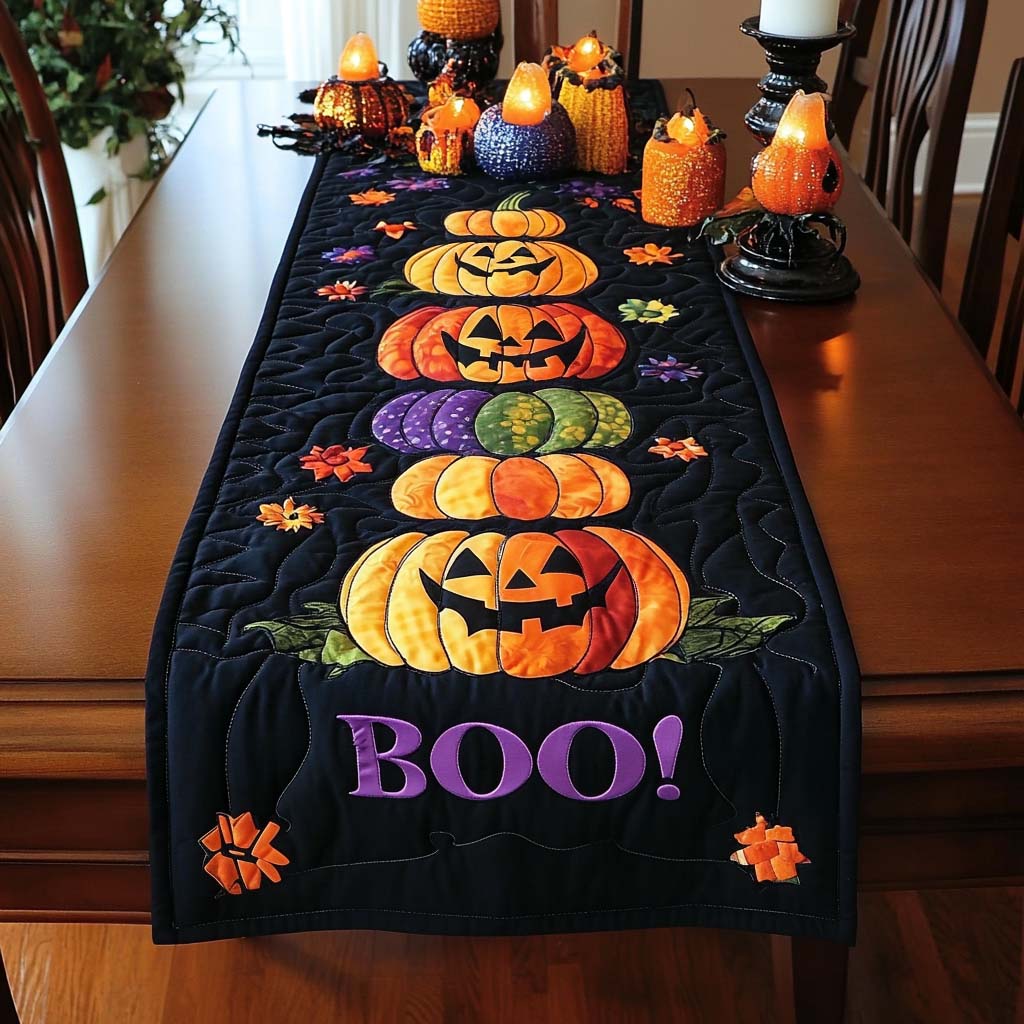 Halloween Quilted Table Runner NCU0VT33