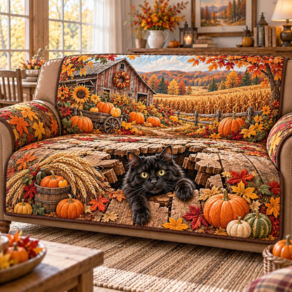Pumpkin Barn Quilted Sofa Cover NCU0NTD2412