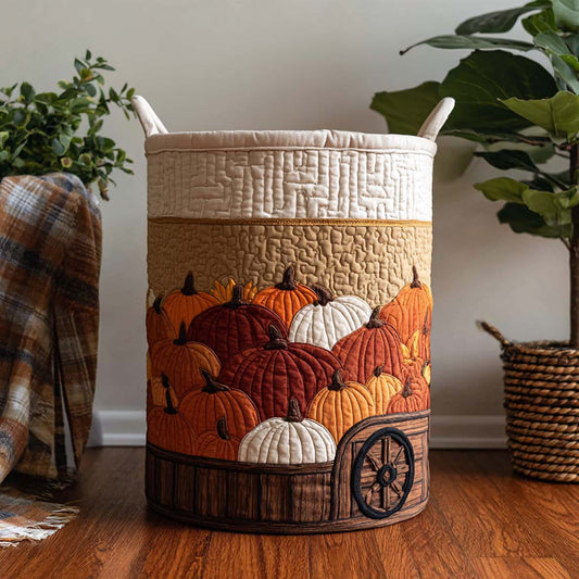 Pumpkin Barrel Quilted Laundry Basket NCU0NXD018