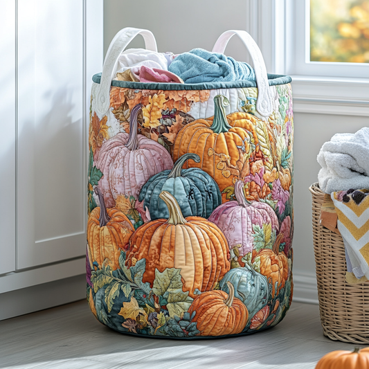 Pumpkin Garden Quilted Laundry Basket NCU0DDK710