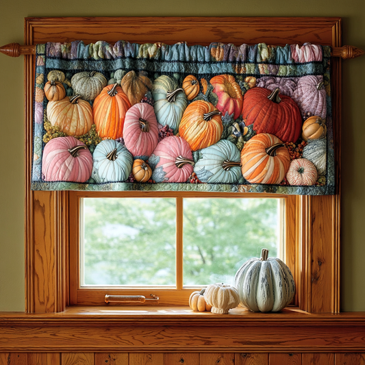Pumpkin Glow Quilted Valance NCU0DDK739