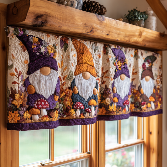 Pumpkin Gnome Quilted Valance NCU0DDK927