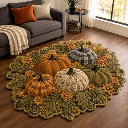 Pumpkin Grove Custom Shape Area Rug NCU0NTD2148