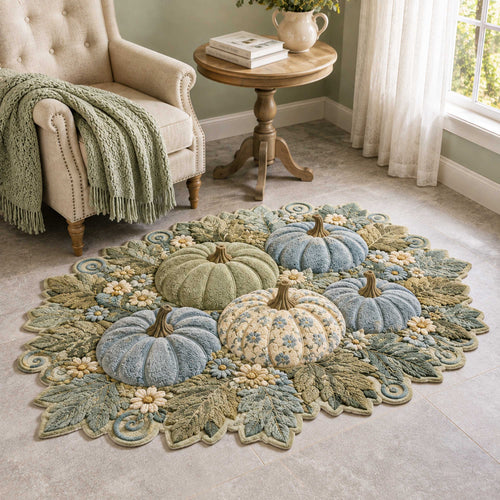 Pumpkin Hollow Custom Shape Area Rug NCU0NTD2146