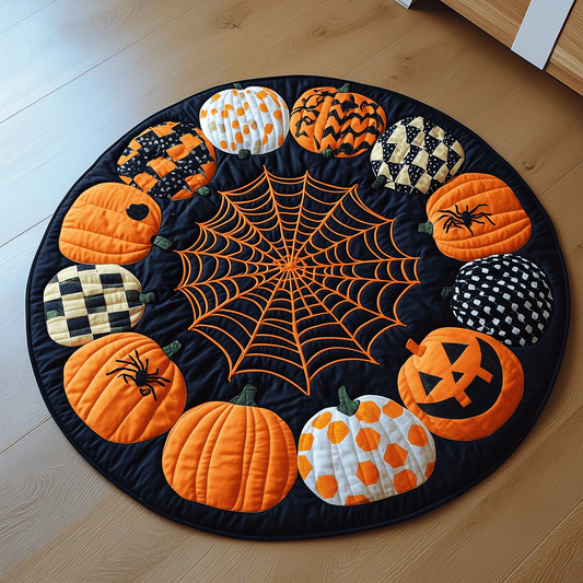 Pumpkin Magic Quilted Round Mat NCU0TH1905