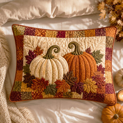 Pumpkin Meadow Quilted Bedding Pillow Case NCU0NTD2061