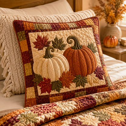 Pumpkin Meadow Quilted Pillow Case NCU0NTD2061