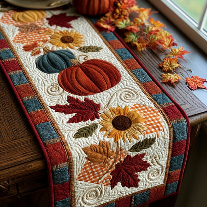 Pumpkin Meadow Quilted Table Runner NCU0PTT3266
