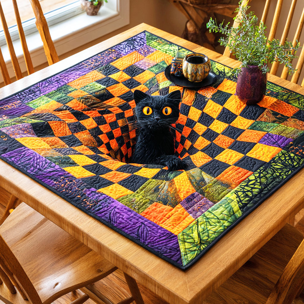 Pumpkin Night Quilted Table Topper NCU0NTD334