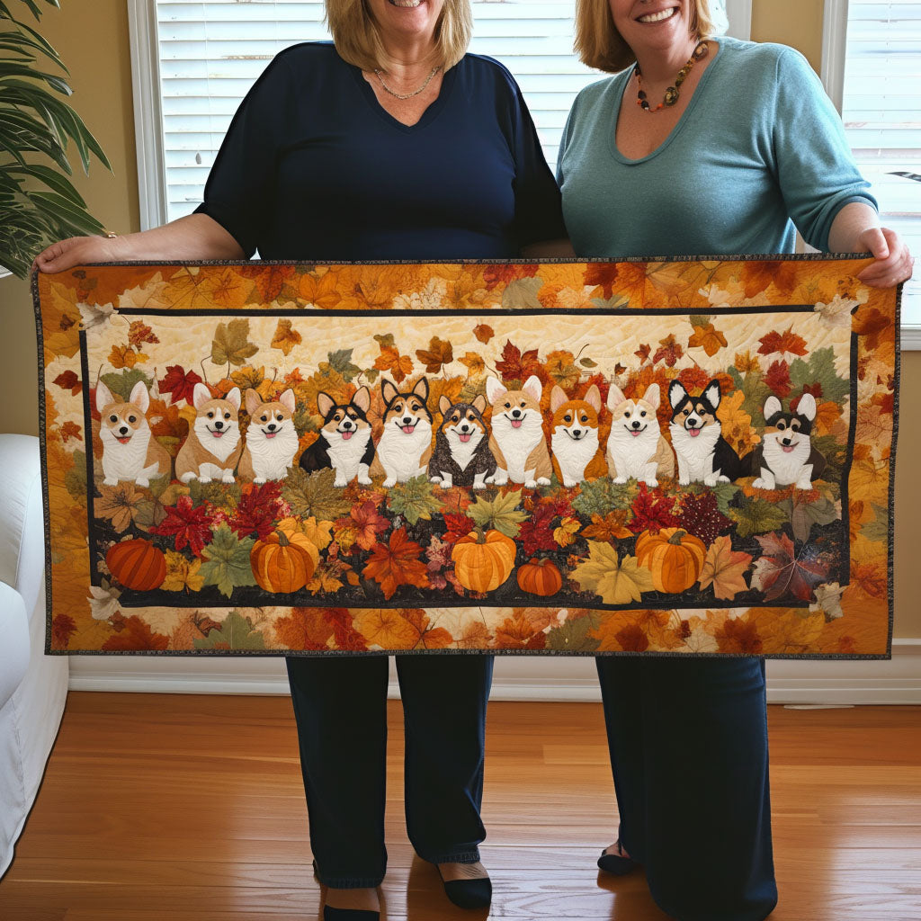 Pumpkin Parade Quilted Table Runner NCU0NNT785