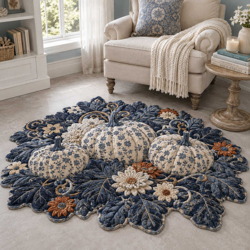 Pumpkin Patch Custom Shape Area Rug NCU0NTD2145