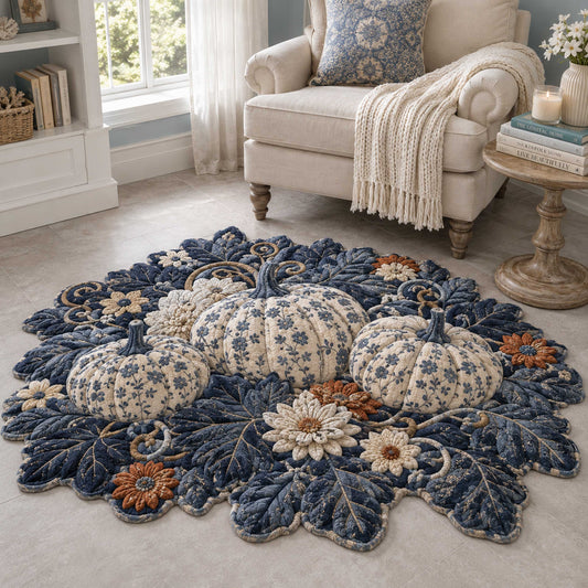 Pumpkin Patch Custom Shape Area Rug NCU0NTD2145