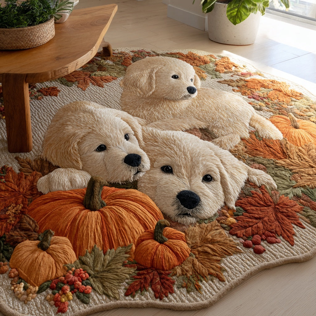 Pumpkin Patch Pals Custom Shape Area Rug NCU0PVL868