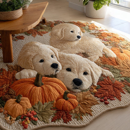 Pumpkin Patch Pals Custom Shape Area Rug NCU0PVL868
