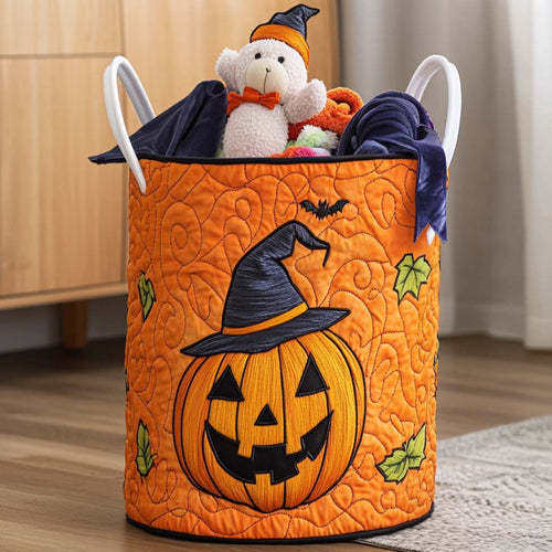 Pumpkin Patch Quilted Laundry Basket NCU0NNT1474