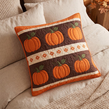 Pumpkin Patch Quilted Pillow Case NCU0NTD1992